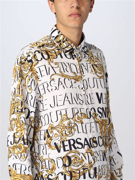 camicia bianca versace uomo|Camicie Versace Taglia XXL bianco .